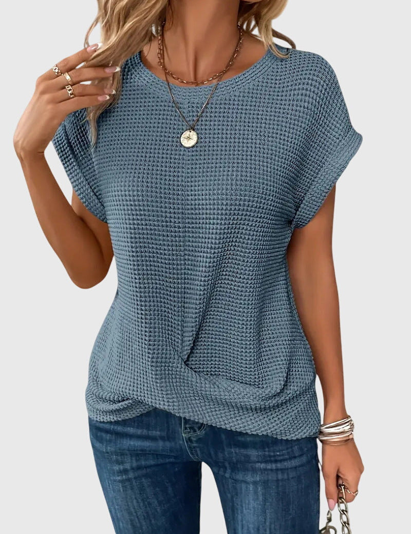 Isa™ | Eleganta Blūze ar Apaļu Kaklu