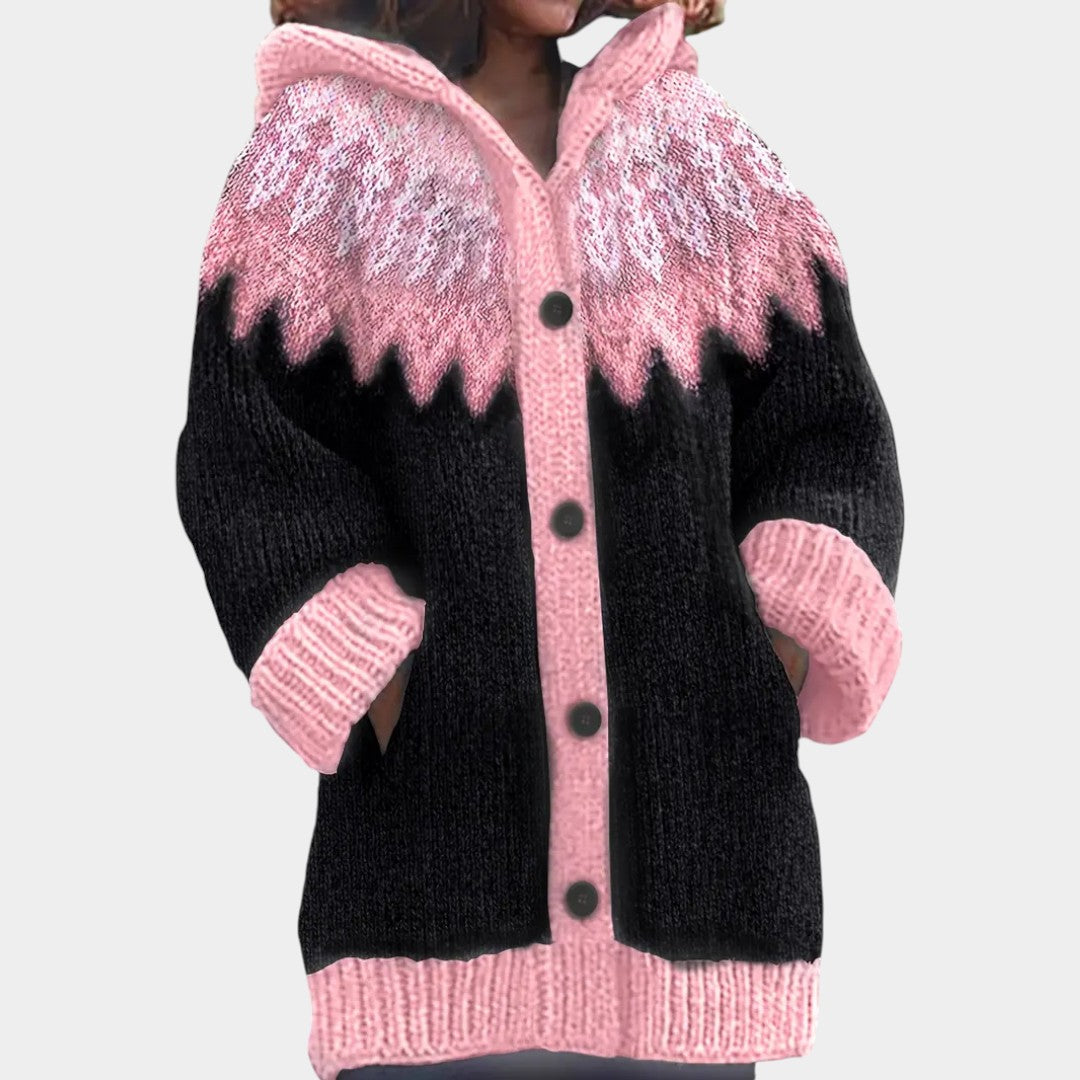 Klára - Brīvs džemperis ar kapuci