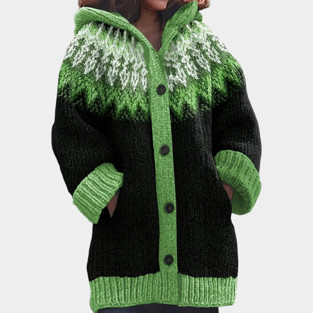 Klára - Brīvs džemperis ar kapuci