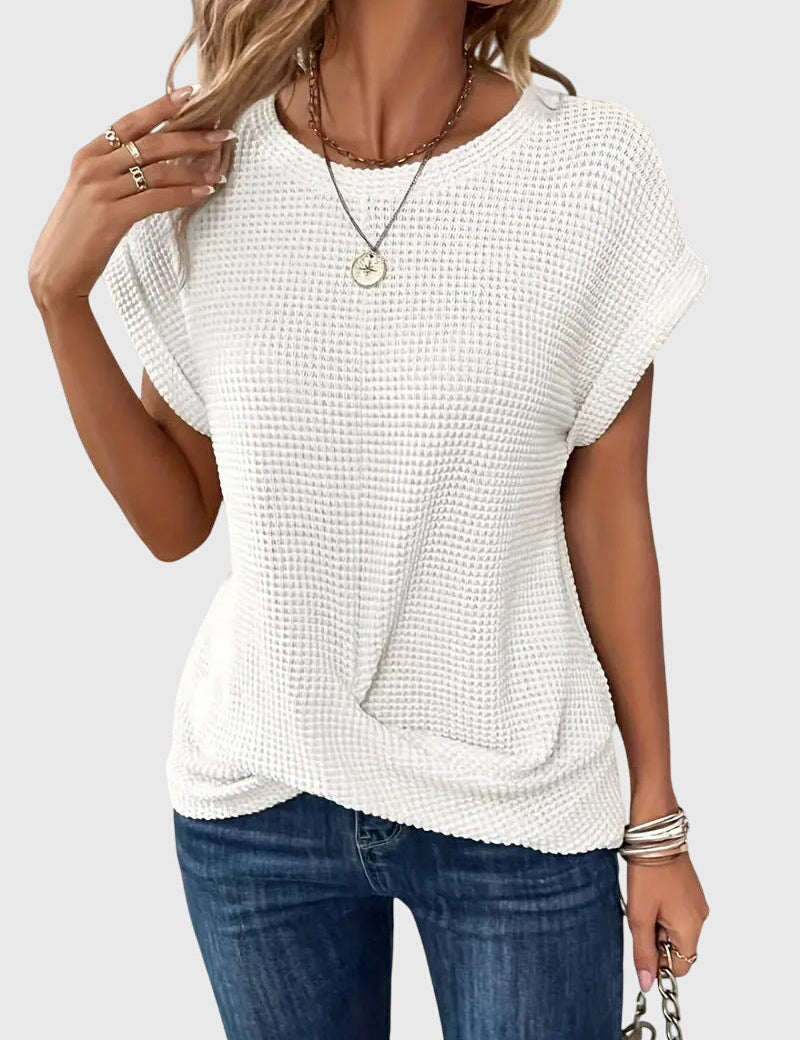 Isa™ | Eleganta Blūze ar Apaļu Kaklu