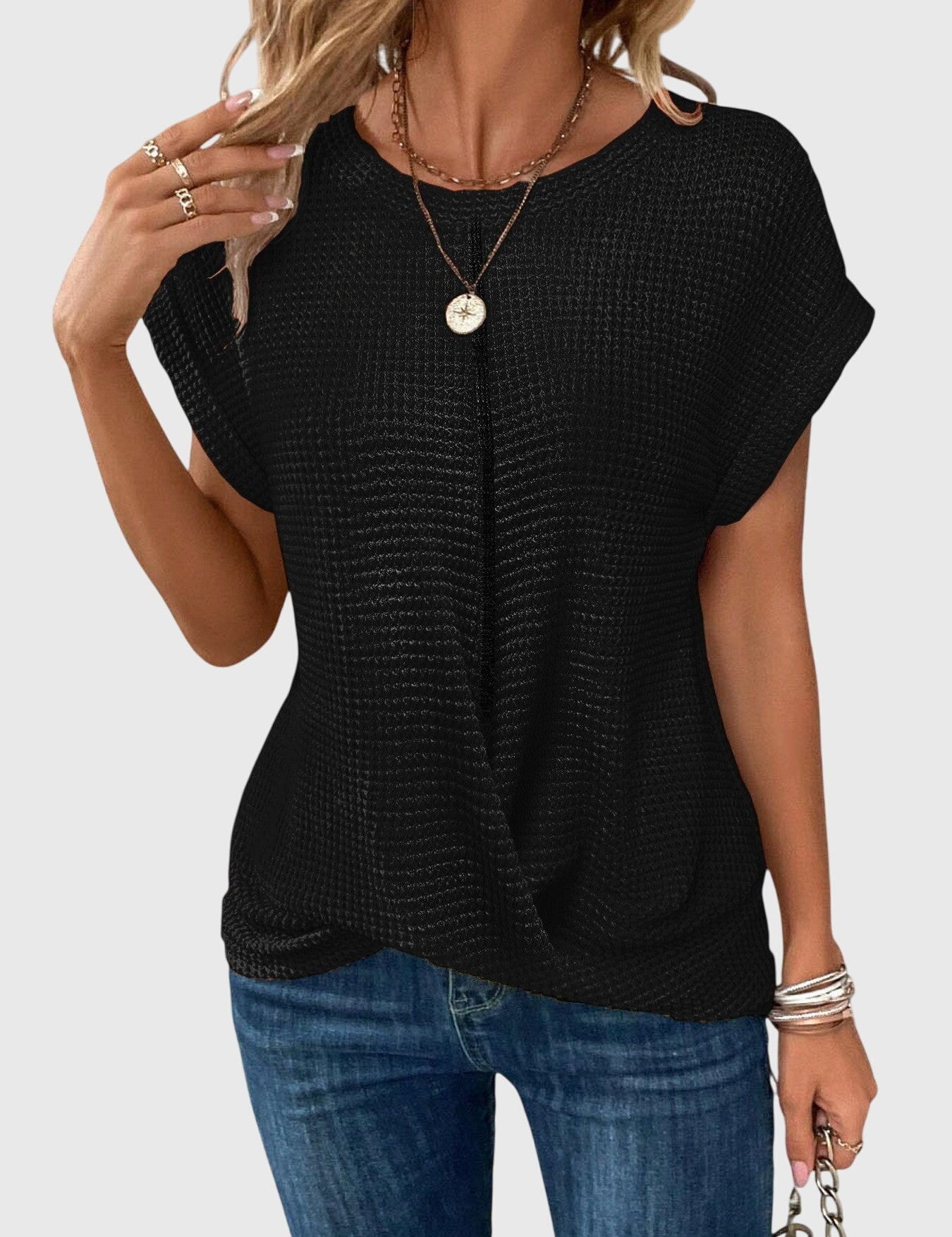 Isa™ | Eleganta Blūze ar Apaļu Kaklu