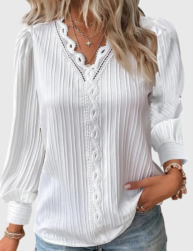 Andrea™ | Elegants Puloveris Blūze