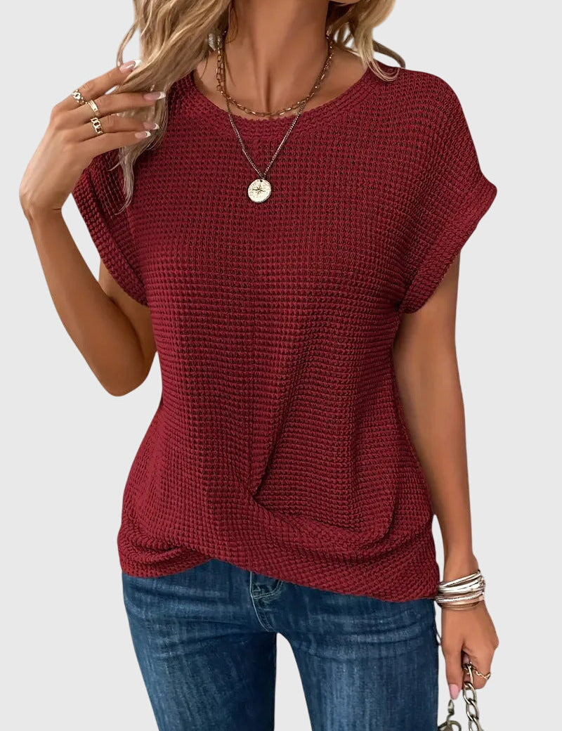 Isa™ | Eleganta Blūze ar Apaļu Kaklu