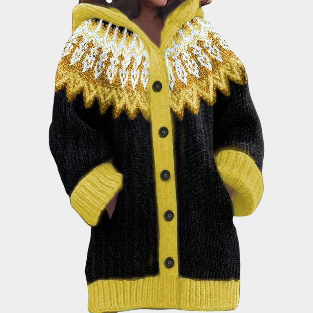 Klára - Brīvs džemperis ar kapuci